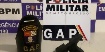 Polícia Militar prende homem por porte ilegal de arma em Rondonópolis