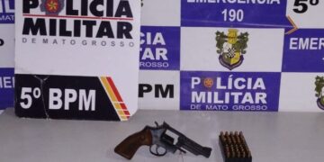PM prende homem por ameaça e porte ilegal de arma de fogo em Rondonópolis