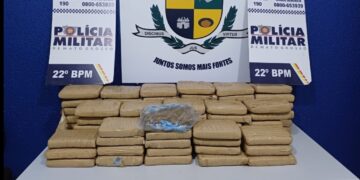 Dupla é presa com 80 tabletes de maconha que seriam levados para outro Estado