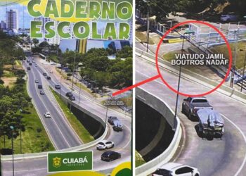 Secretaria de Educação entrega caderno escolar com erro ortográfico em Cuiabá