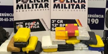 Quadrilha é presa pela Polícia Militar com 25 quilos de entorpecentes