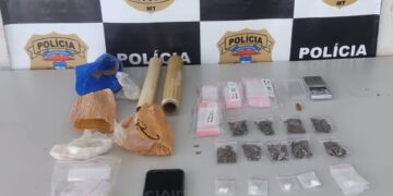 Traficante flagrado com porções de entorpecentes é preso pela Polícia Civil em Primavera do Leste
