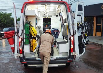 Corpo de Bombeiros Militar atende vítimas de acidente de trânsito envolvendo motocicletas