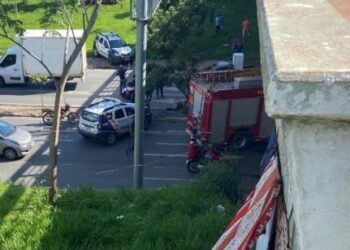 Samu resgata homem ferido ao cair de viaduto em Cuiabá