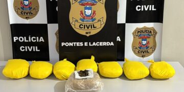Polícia Civil apreende quatro quilos de maconha com traficante em Pontes e Lacerda