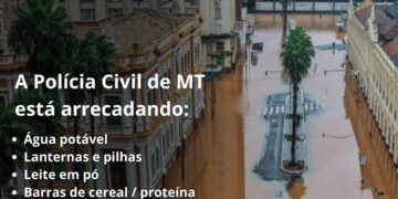 Polícia Civil arrecada donativos para vítimas de enchentes no RS