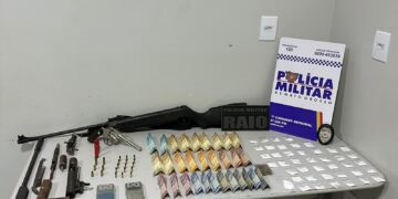 PM prende integrantes de organização criminosa com armas e drogas em Sapezal