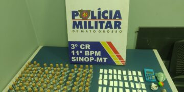 Dona de bar é presa pela Polícia Militar por tráfico de drogas em Sinop