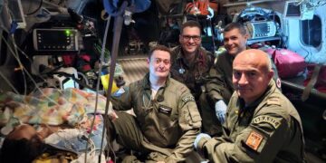 FAB realiza EVAM de um bebê de 2 meses com insuficiência respiratória