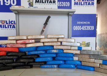 PM e PRF prendem trio transportando 47 tabletes de entorpecentes em carroceria de caminhão