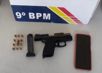 Condenado por homicídio é preso pela Polícia Militar com arma de fogo furtada