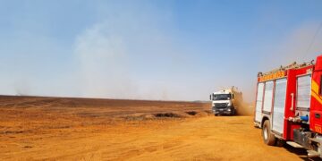 Bombeiros de MT extinguem incêndio em fazenda de Campo Novo do Parecis; equipes fazem rescaldo