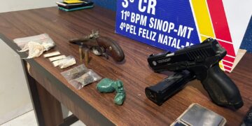 PM prende jovem suspeito de traficar drogas em Feliz Natal