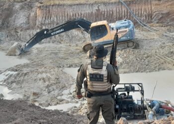 Polícia Civil atua em operação para fiscalização em áreas de garimpo no norte de MT