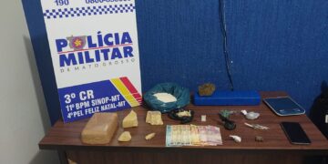 Polícia Militar prende membro de facção criminosa por tráfico de entorpecentes
