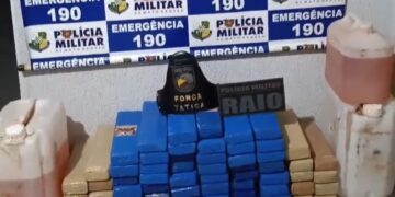 Força Tática apreende 72 quilos de maconha e conduz dois suspeitos por tráfico de drogas