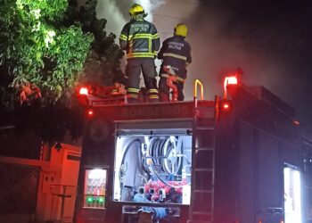 Incêndio em poste de energia elétrica é contido pelo Corpo de Bombeiros Militar