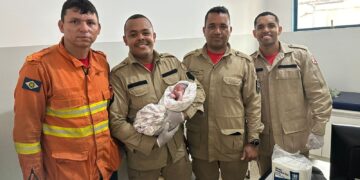 Bombeiros que atuavam no combate a incêndio florestal auxiliam gestante em parto de risco