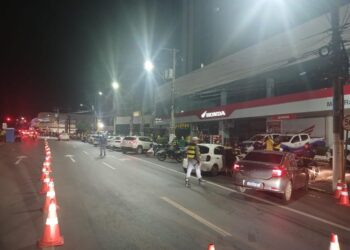 Operação Lei Seca no centro de Cuiabá prende 12 condutores por embriaguez