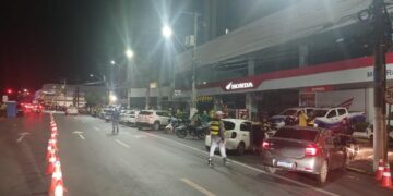 Operação Lei Seca no centro de Cuiabá prende 12 condutores por embriaguez