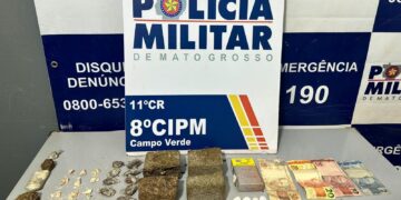 PM prende trio e apreende 86 porções de entorpecentes e munições durante abordagens