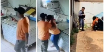 Homem invade lava-jato e esfaqueia ex-mulher; veja vídeo