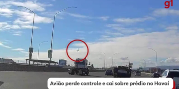 VÍDEO: Veja momento em que avião perde controle e cai sobre prédio no Havaí
