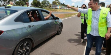 Vídeo – Mauro entrega primeiros 100 quilômetros duplicados da BR-163: "Libera aí!"