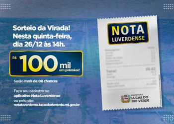 Sorteio da Virada da campanha Nota Luverdense será na quinta-feira (26)