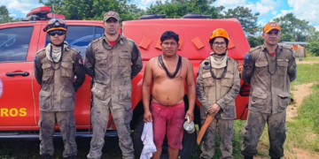 Corpo de Bombeiros localiza menino de 4 anos que estava perdido em mata