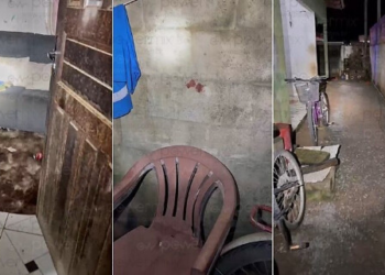 Marido dá golpes de faca na cabeça de esposa grávida