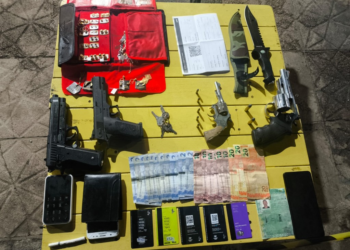 Três são presos por formação de quadrilha e porte ilegal de armas de fogo em Sinop