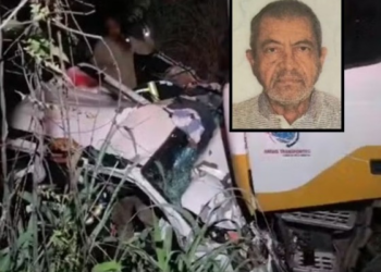 Idoso perde controle de S10, bate de frente com caminhão e morre na BR-070