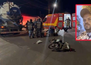 Motociclista bate de frente com caminhão, é socorrido, mas morre no hospital