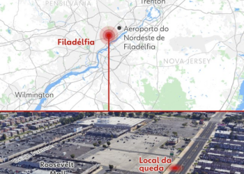 VÍDEO: Moradores se assustam com queda de avião na Filadélfia
