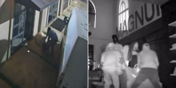 Câmeras de segurança flagram bandidos roubando mercadorias em loja em Cuiabá; veja