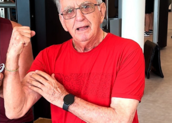 Prestes a completar 90 anos, seu Gilberto esbanja vitalidade, boa forma e humor; veja vídeo