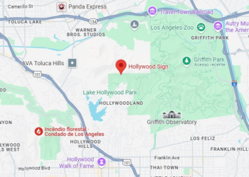 É #FAKE que incêndio na Califórnia atingiu o famoso letreiro de Hollywood