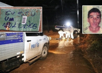 Corpo é encontrado com bilhete: "Eu sou um moleque"