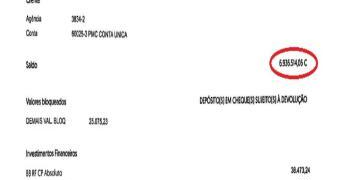 Extrato revela caixa da Prefeitura "zerado"