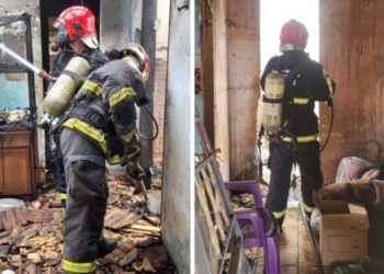 Casa é destruída por incêndio em MT