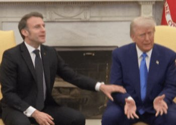 Durante encontro na Casa Branca, Macron corrige Trump sobre dinheiro enviado para a Ucrânia