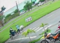 VÍDEO – Idoso é atropelado por motociclista na faixa de pedestre
