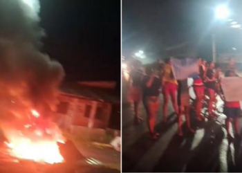 VÍDEOS – Moradores fazem novo protesto contra falta de água em Várzea Grande