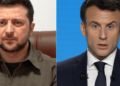 Zelensky dá 'corte' em Macron em público: 'Posso retornar em 15 minutos?'