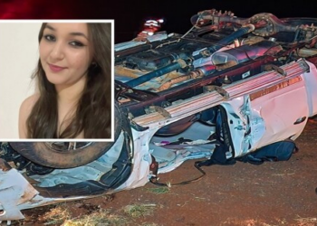 Caminhonete com família de MT capota e jovem de 18 anos morre em rodovia no Paraná