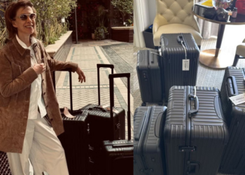 Fernanda Torres embarca para descanso com malas de luxo de mais de R$ 52 mil