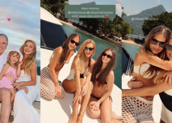 Ana Paula Siebert se diverte, Justus, Rafa e Vicky em Angra dos Reis: ‘Nosso feriado’