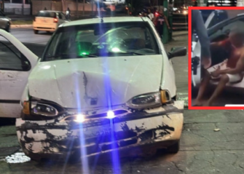 Roubo de carro gera perseguição na contramão e tiros na Fernando Corrêa