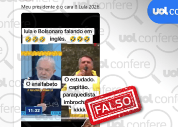 Vídeo que compara inglês de Lula ao de Bolsonaro tem áudio criado por IA